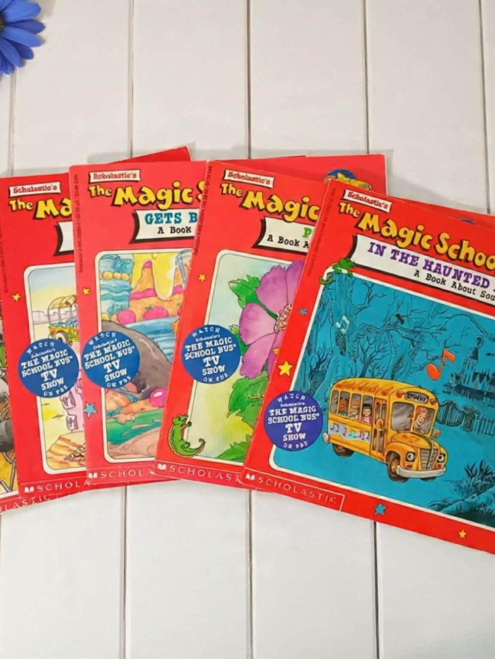 The Magic School Bus Lot of 5 Kids Books Scholastic (Vintage, 90s) First Edition